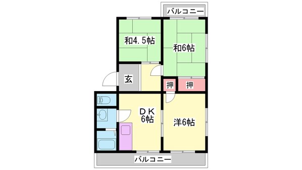 小野駅 徒歩13分 2階の物件間取画像